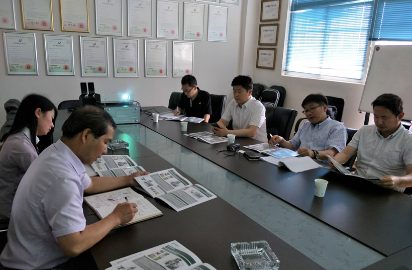 韩国客商来访我公司参观考察
